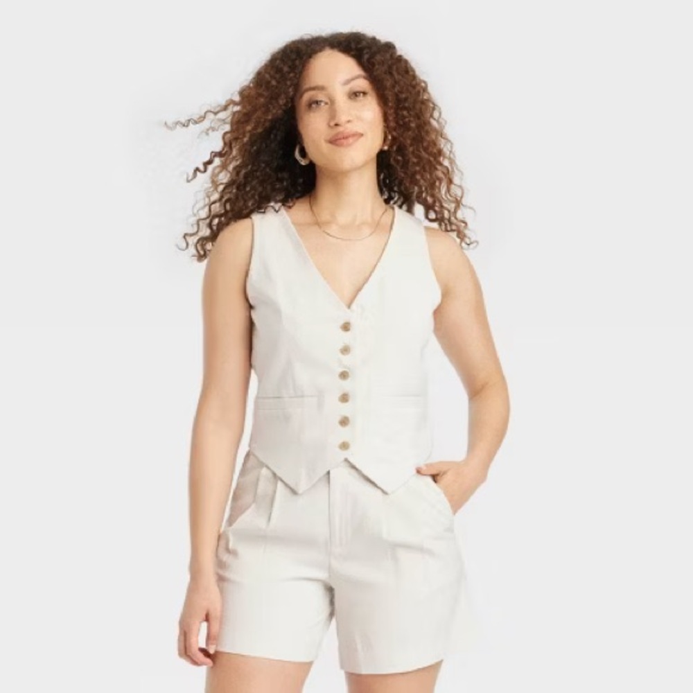 NWT A New Day Tailored Suit Vest size L